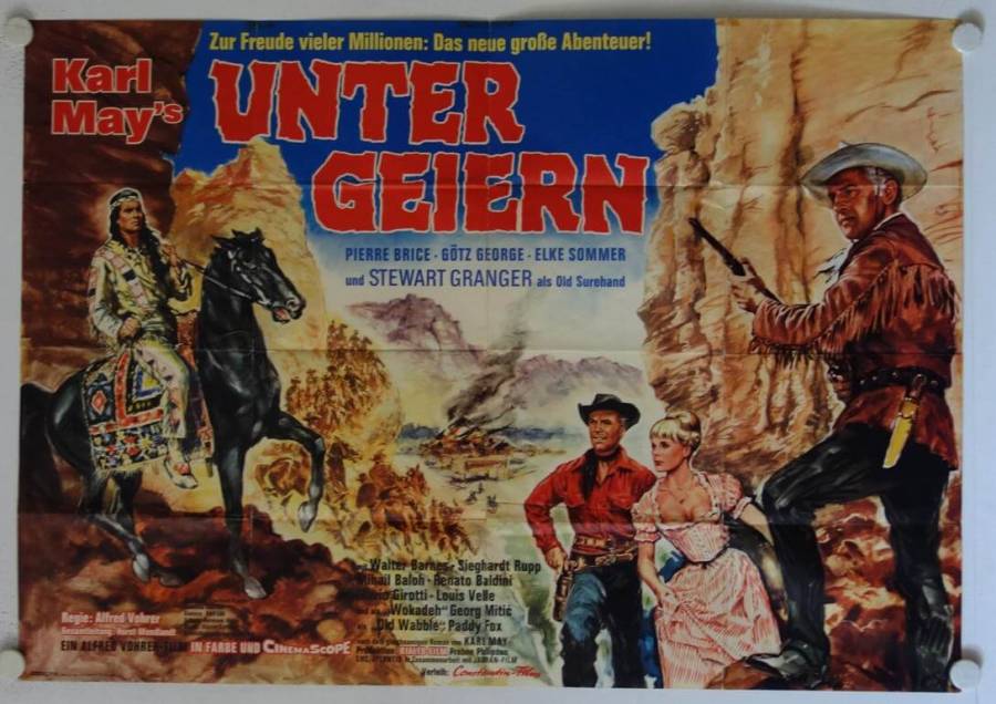 Winnetou - Frontier Hellcat original release german double-panel movie poster